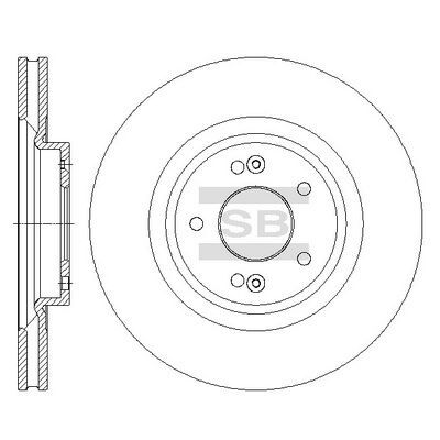 HiQ Front Brake Rotors Set SD1091