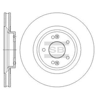 HiQ Front Brake Rotors Set SD1091