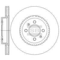 HiQ Front Brake Rotors Set SD2043