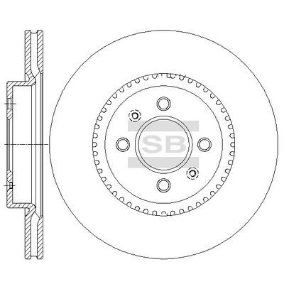 HiQ Front Brake Rotors Set SD2043