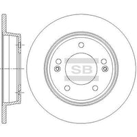 HiQ Rear Brake Rotors Set SD1085