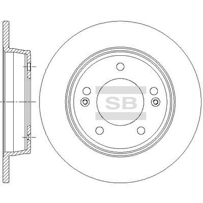 HiQ Rear Brake Rotors Set SD1085