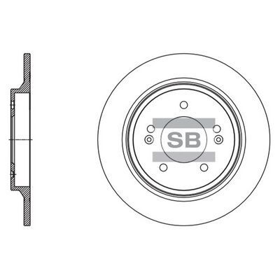 HiQ Rear Brake Rotors Set SD1131