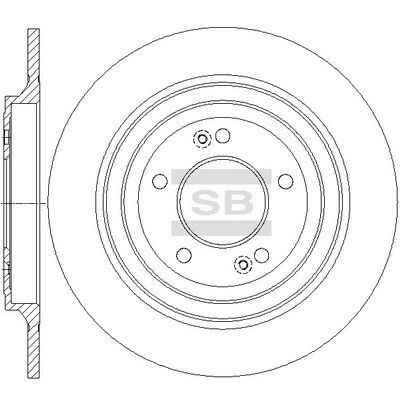 HiQ Rear Brake Rotors Set SD1152