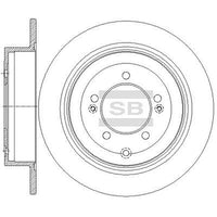HiQ Rear Brake Rotors Set SD1151