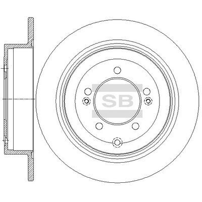 HiQ Rear Brake Rotors Set SD1151