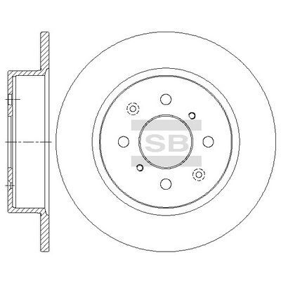 HiQ Rear Brake Rotors Set SD6202