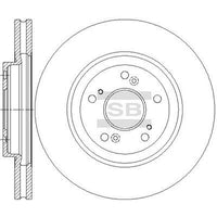 HiQ Front Brake Rotors Set SD4133