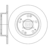HiQ Rear Brake Rotors Set SD4139