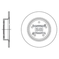 HiQ Rear Brake Rotors Set SD4111