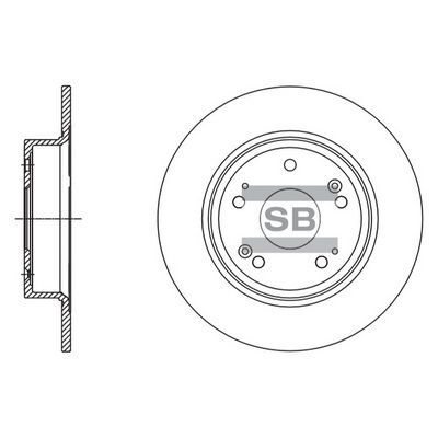 HiQ Rear Brake Rotors Set SD4111