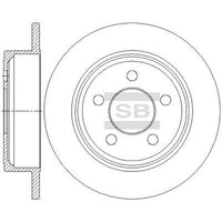 HiQ Rear Brake Rotors Set SD7003