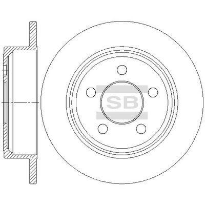 HiQ Rear Brake Rotors Set SD7003