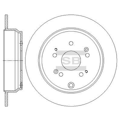 HiQ Rear Brake Rotors Set SD4119