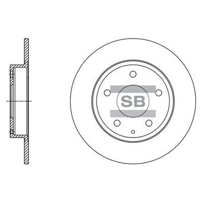HiQ Rear Brake Rotors Set SD4422