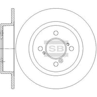 HiQ Rear Brake Rotors Set SD4814