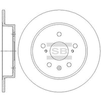 HiQ Rear Brake Rotors Set SD4806