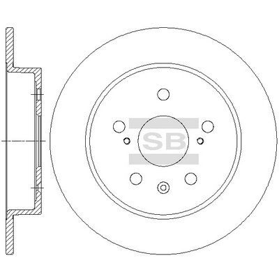 HiQ Rear Brake Rotors Set SD4806