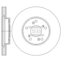 HiQ Rear Brake Rotors Set SD4116