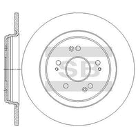 HiQ Rear Brake Rotors Set SD4169