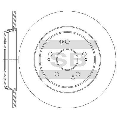 HiQ Rear Brake Rotors Set SD4169