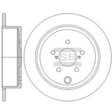 HiQ Rear Brake Rotors Set SD4706