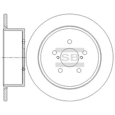 HiQ Rear Brake Rotors Set SD4705
