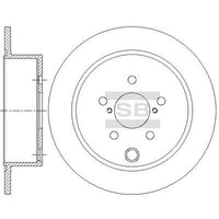 HiQ Rear Brake Rotors Set SD4708