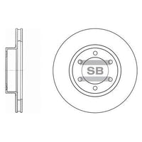 HiQ Front Brake Rotors Set SD4004