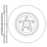 HiQ Front Brake Rotors Set SD4033
