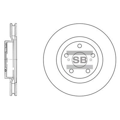 HiQ Front Brake Rotors Set SD4021