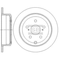 HiQ Rear Brake Rotors Set SD4628