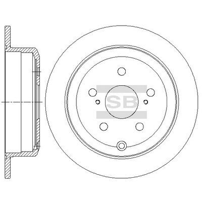 HiQ Rear Brake Rotors Set SD4628