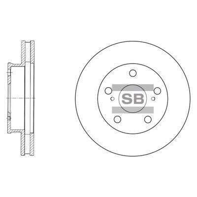 HiQ Front Brake Rotors Set SD4007