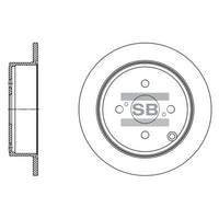 HiQ Rear Brake Rotors Set SD4092