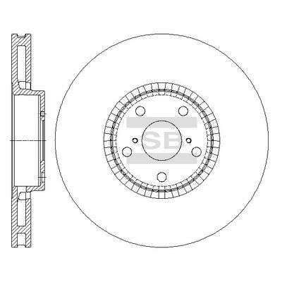 HiQ Front Brake Rotors Set SD4068