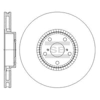HiQ Front Brake Rotors Set SD4068
