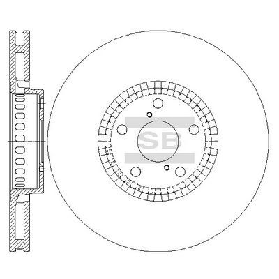 HiQ Front Brake Rotors Set SD4041