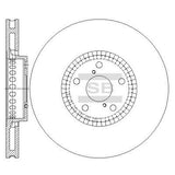 HiQ Front Brake Rotors Set SD4041