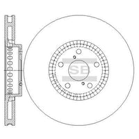 HiQ Front Brake Rotors Set SD4041