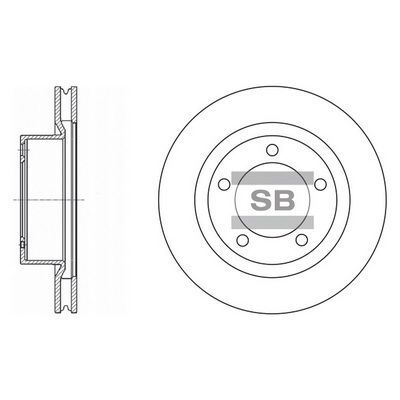 HiQ Front Brake Rotors Set SD4017