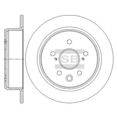 HiQ Rear Brake Rotors Set SD4688