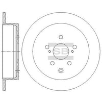 HiQ Rear Brake Rotors Set SD4035