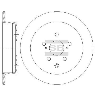 HiQ Rear Brake Rotors Set SD4035