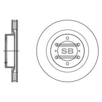 HiQ Front Brake Rotors Set SD4090