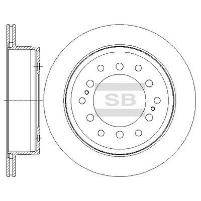 HiQ Rear Brake Rotors Set SD4027