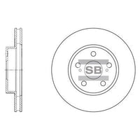 HiQ Front Brake Rotors Set SD4013