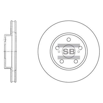HiQ Front Brake Rotors Set SD4013