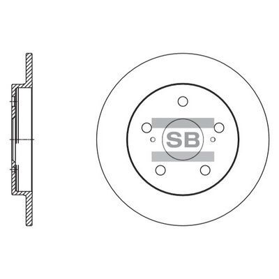 HiQ Rear Brake Rotors Set SD4616