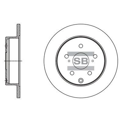 HiQ Rear Brake Rotors Set SD4094